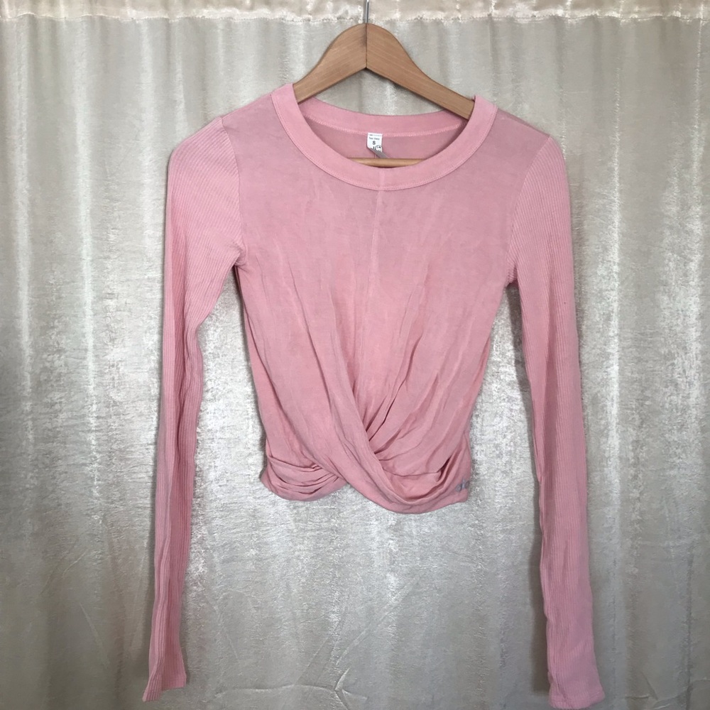 Alo Yoga Cover top - S - petal pink - NWT